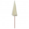 Parasol ogrodowy na stalowym słupku, 300 cm, piaskowy