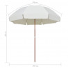 Parasol ogrodowy na stalowym słupku, 300 cm, piaskowy
