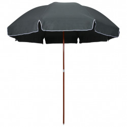 Parasol ogrodowy na stalowym słupku, 300 cm, antracytowy