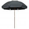 Parasol ogrodowy na stalowym słupku, 300 cm, antracytowy