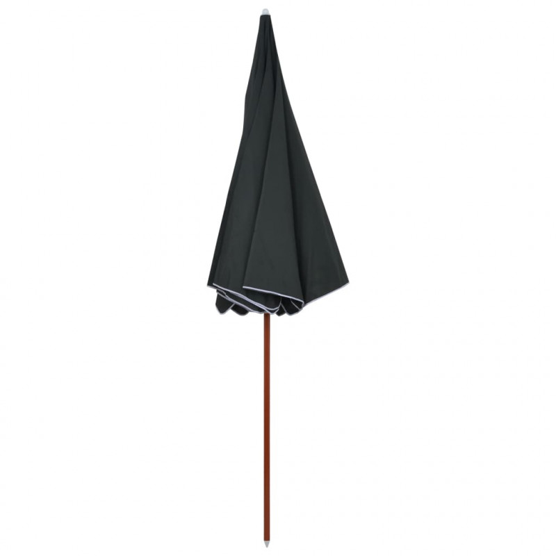 Parasol ogrodowy na stalowym słupku, 300 cm, antracytowy
