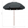 Parasol ogrodowy na stalowym słupku, 300 cm, antracytowy
