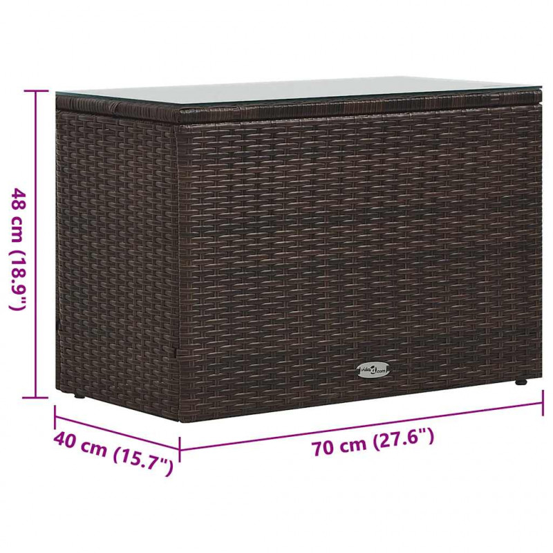 5-cz. zestaw mebli do ogrodu, poduszki, rattan PE, brązowy