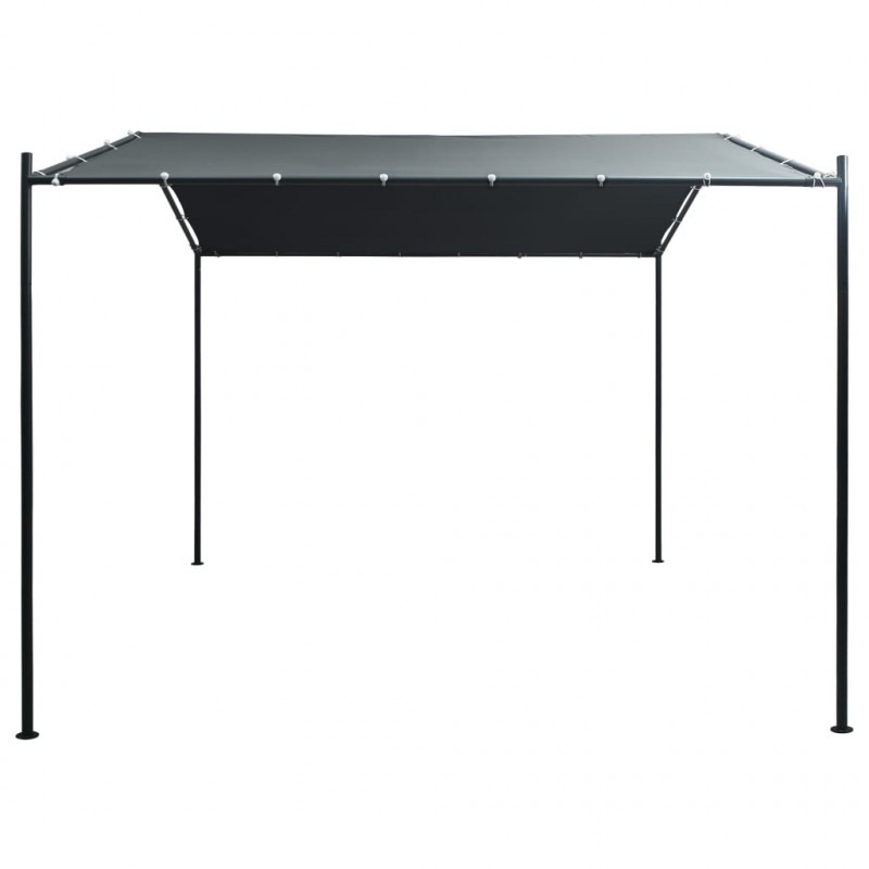 Altana/namiot ogrodowy, 3x3 m, stal, antracytowa