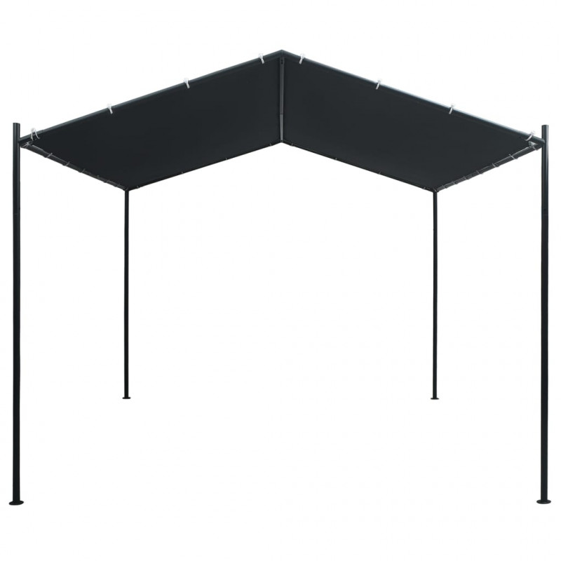 Altana/namiot ogrodowy, 3x3 m, stal, antracytowa