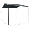 Altana/namiot ogrodowy, 3x3 m, stal, antracytowa