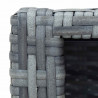 Stopień do spa, szary, 92 x 45 x 25 cm, polirattanowy