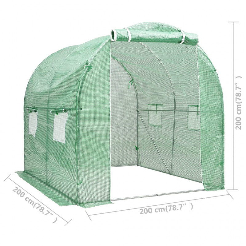 Szklarnia ogrodowa, 4 m², 2 x 2 x 2 m