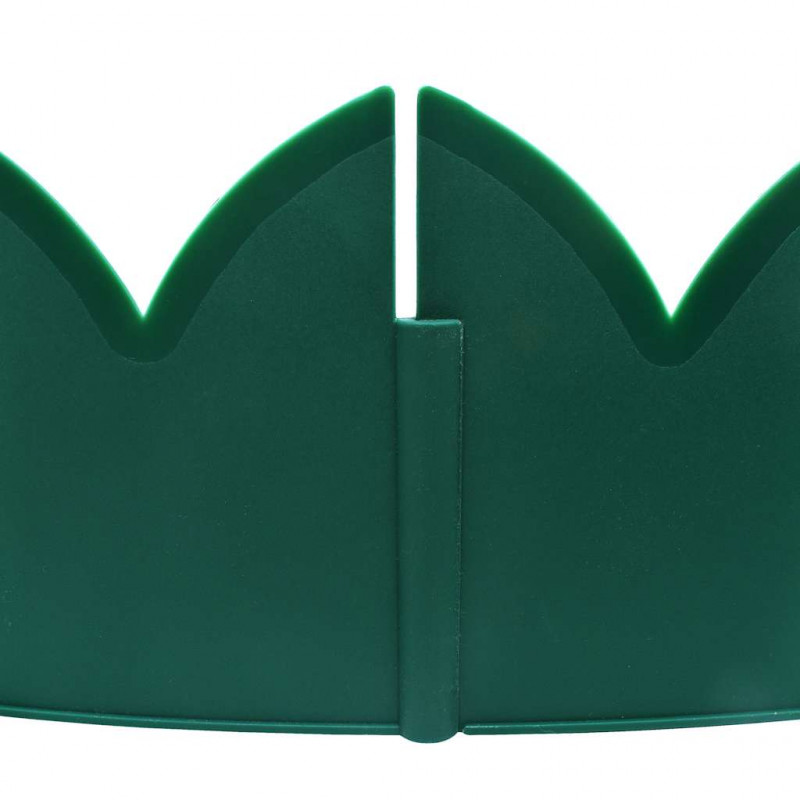 Obrzeża trawnikowe, 10 szt., zielone, 65x15 cm, PP