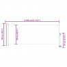 Wysuwana markiza boczna na taras, 100 x 300 cm, czerwona