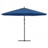 Parasol wiszący z aluminiowym słupkiem, 350 cm, niebieski
