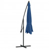 Parasol wiszący z aluminiowym słupkiem, 350 cm, niebieski