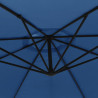 Parasol wiszący z aluminiowym słupkiem, 350 cm, niebieski