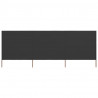 Parawan 3-skrzydłowy z tkaniny, 400x160 cm, antracytowy