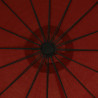 Wiszący parasol, terakotowy, 3 m, aluminiowy słupek