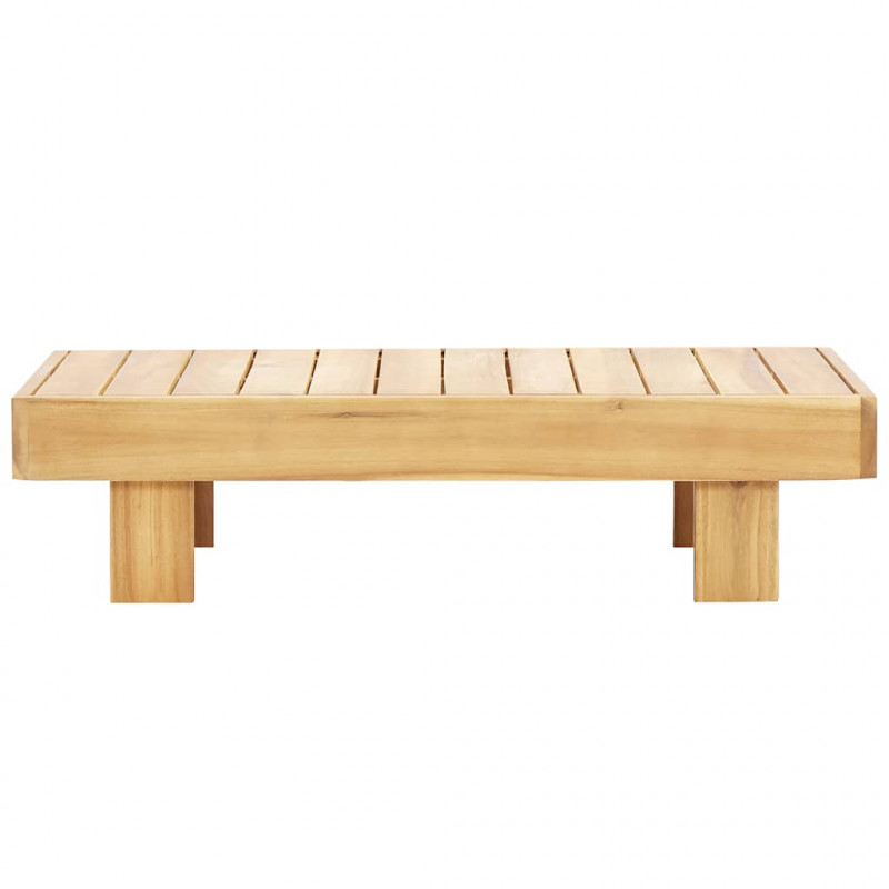 Stolik kawowy, 100 x 60 x 25 cm, lite drewno akacjowe