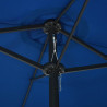 Parasol ogrodowy na słupku aluminiowym, 460 x 270 cm, niebieski