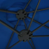 Parasol ogrodowy na słupku aluminiowym, 460 x 270 cm, niebieski