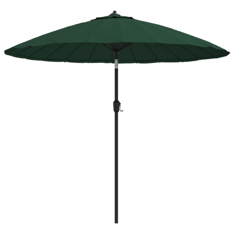 Parasol ogrodowy na słupku aluminiowym, 270 cm, zielony