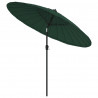 Parasol ogrodowy na słupku aluminiowym, 270 cm, zielony