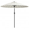 Parasol ogrodowy na słupku aluminiowym, 270 cm, piaskowy