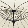 Parasol ogrodowy na słupku aluminiowym, 270 cm, piaskowy