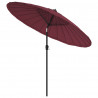 Parasol ogrodowy na słupku aluminiowym, 270 cm, bordowy