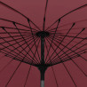 Parasol ogrodowy na słupku aluminiowym, 270 cm, bordowy