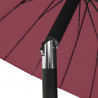 Parasol ogrodowy na słupku aluminiowym, 270 cm, bordowy