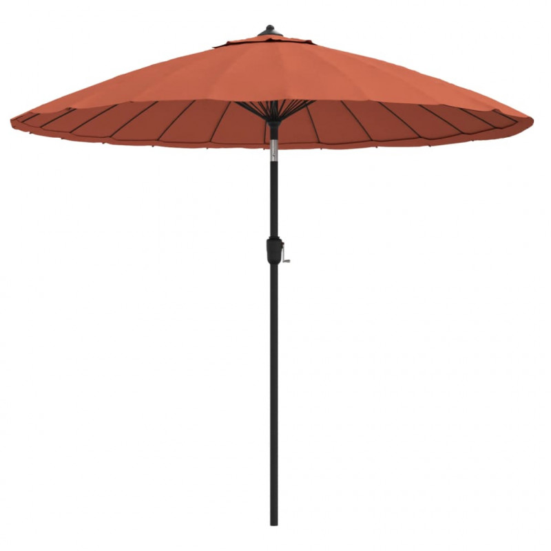Parasol ogrodowy na słupku aluminiowym, 270 cm, terakota