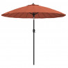Parasol ogrodowy na słupku aluminiowym, 270 cm, terakota