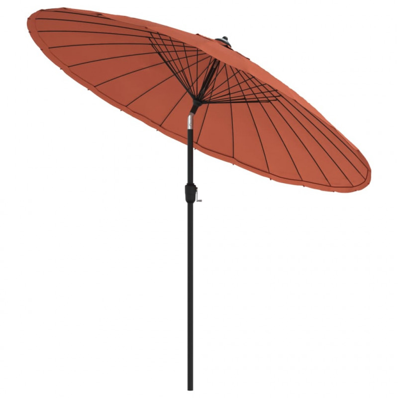 Parasol ogrodowy na słupku aluminiowym, 270 cm, terakota