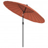 Parasol ogrodowy na słupku aluminiowym, 270 cm, terakota