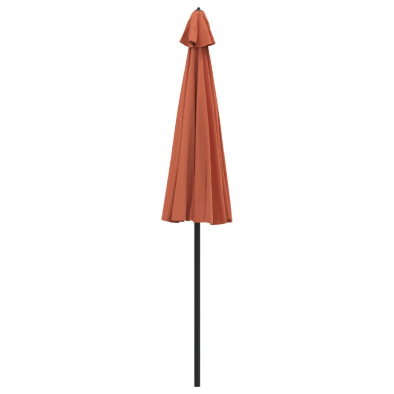 Parasol ogrodowy na słupku aluminiowym, 270 cm, terakota