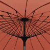 Parasol ogrodowy na słupku aluminiowym, 270 cm, terakota