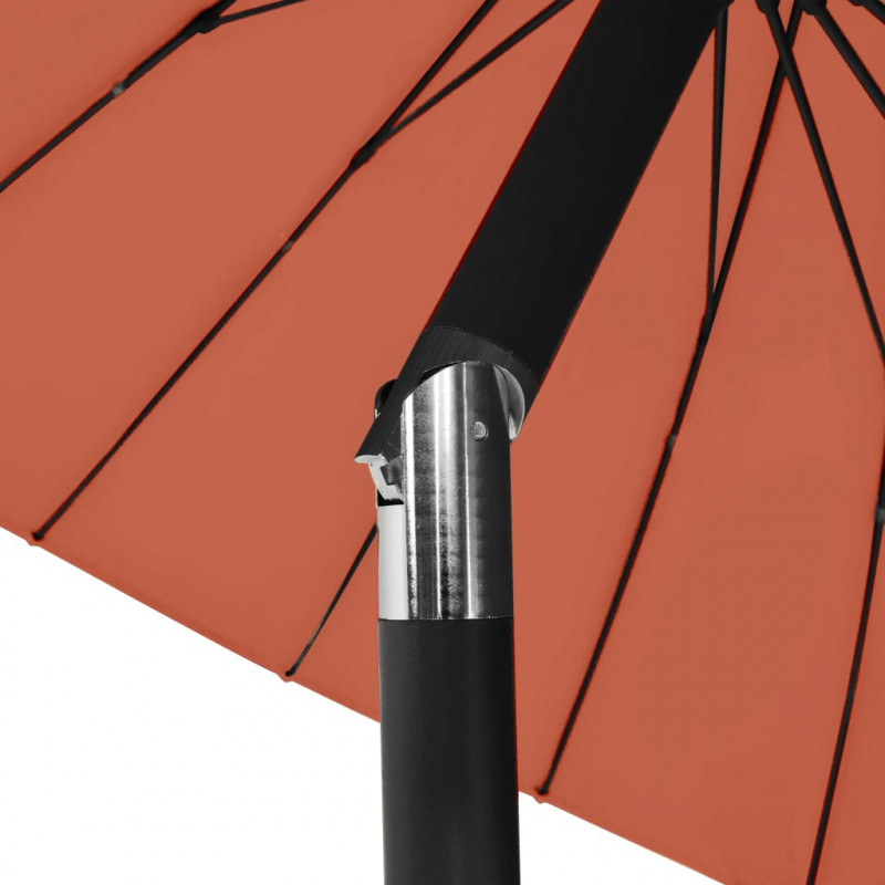 Parasol ogrodowy na słupku aluminiowym, 270 cm, terakota