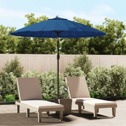 Parasol ogrodowy na słupku aluminiowym, 270 cm, lazurowy