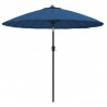 Parasol ogrodowy na słupku aluminiowym, 270 cm, lazurowy