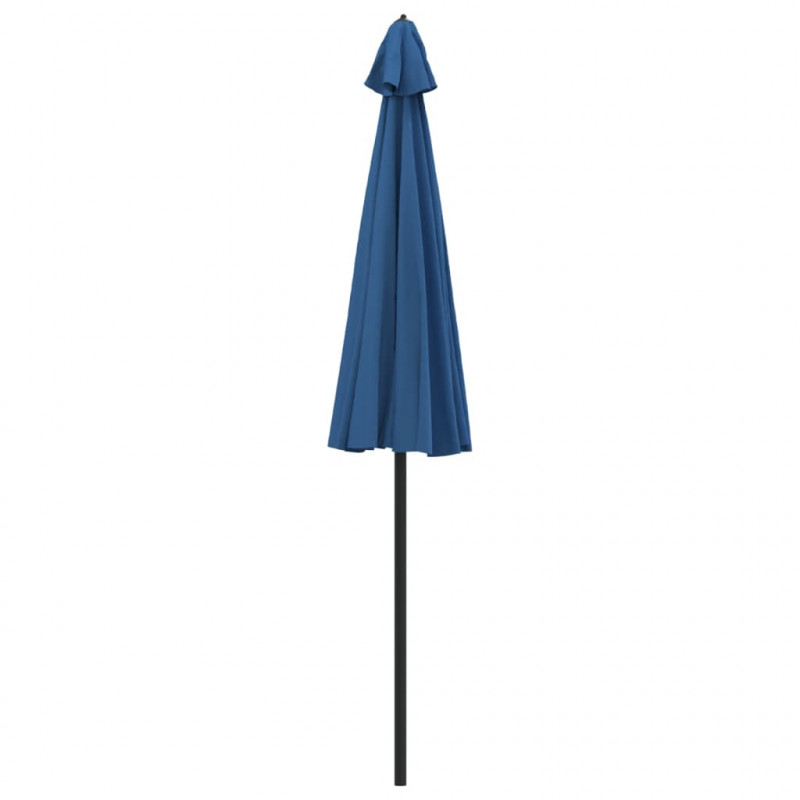 Parasol ogrodowy na słupku aluminiowym, 270 cm, lazurowy