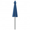 Parasol ogrodowy na słupku aluminiowym, 270 cm, lazurowy