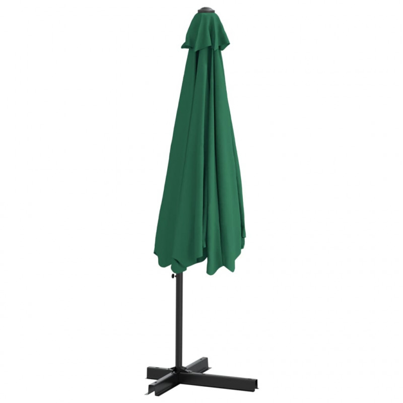 Parasol ogrodowy na stalowym słupku, 300 cm, zielony