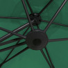 Parasol ogrodowy na stalowym słupku, 300 cm, zielony