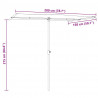 Parasol ogrodowy na aluminiowym słupku, 2x1,5 m, taupe