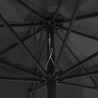 Parasol ogrodowy na metalowym słupku, 390 cm, antracytowy