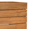 Podwyższona donica 100x40x72 cm drewno tekowe z recyklingu/stal