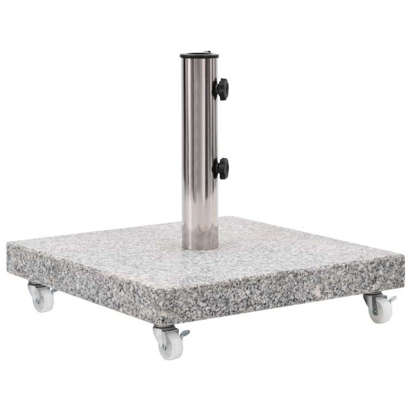 Podstawa pod parasol, granitowa, 30 kg, kwadratowa, szara