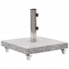 Podstawa pod parasol, granitowa, 30 kg, kwadratowa, szara