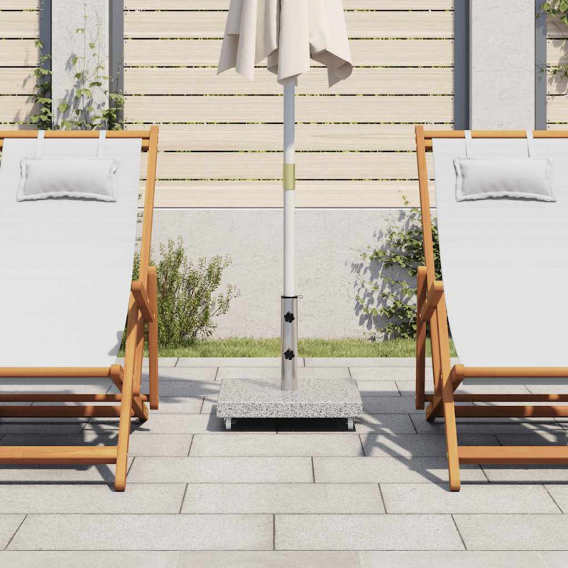 Podstawa pod parasol, granitowa, 30 kg, kwadratowa, szara