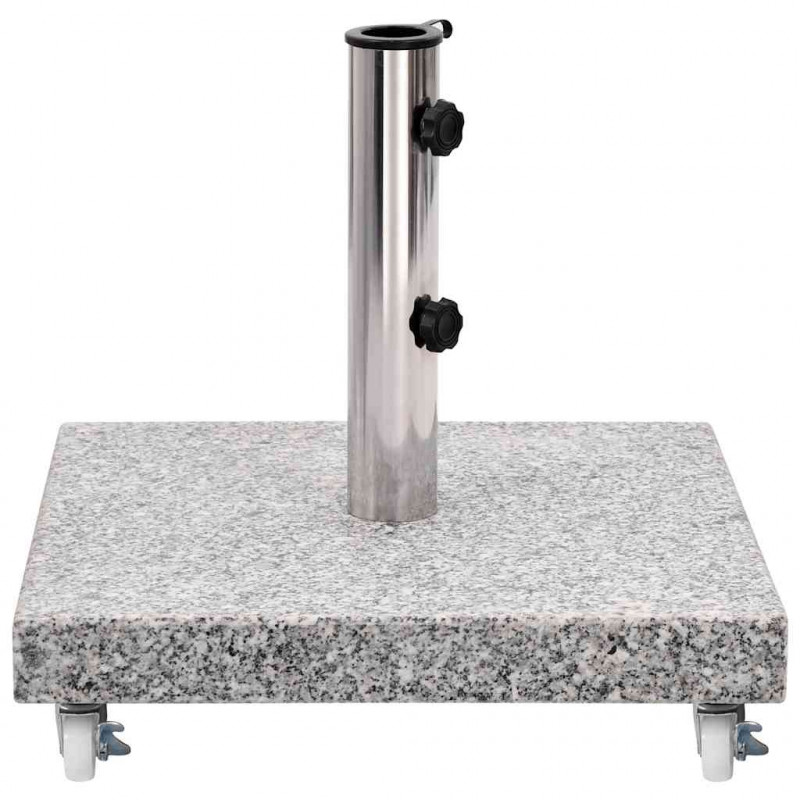 Podstawa pod parasol, granitowa, 30 kg, kwadratowa, szara