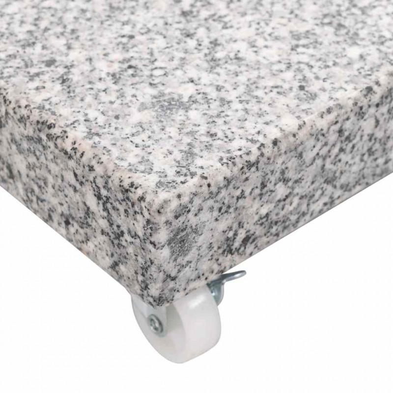 Podstawa pod parasol, granitowa, 30 kg, kwadratowa, szara